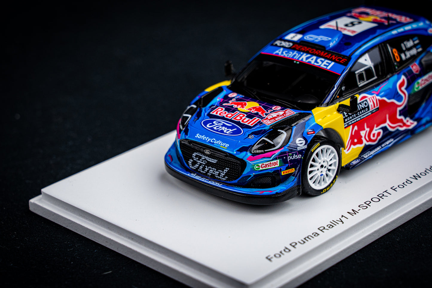 Ford Puma Rallye1 #8 O. Tänak / M. Järveoja - 5th Rallye Monte Carlo 2023 - Spark 1:43