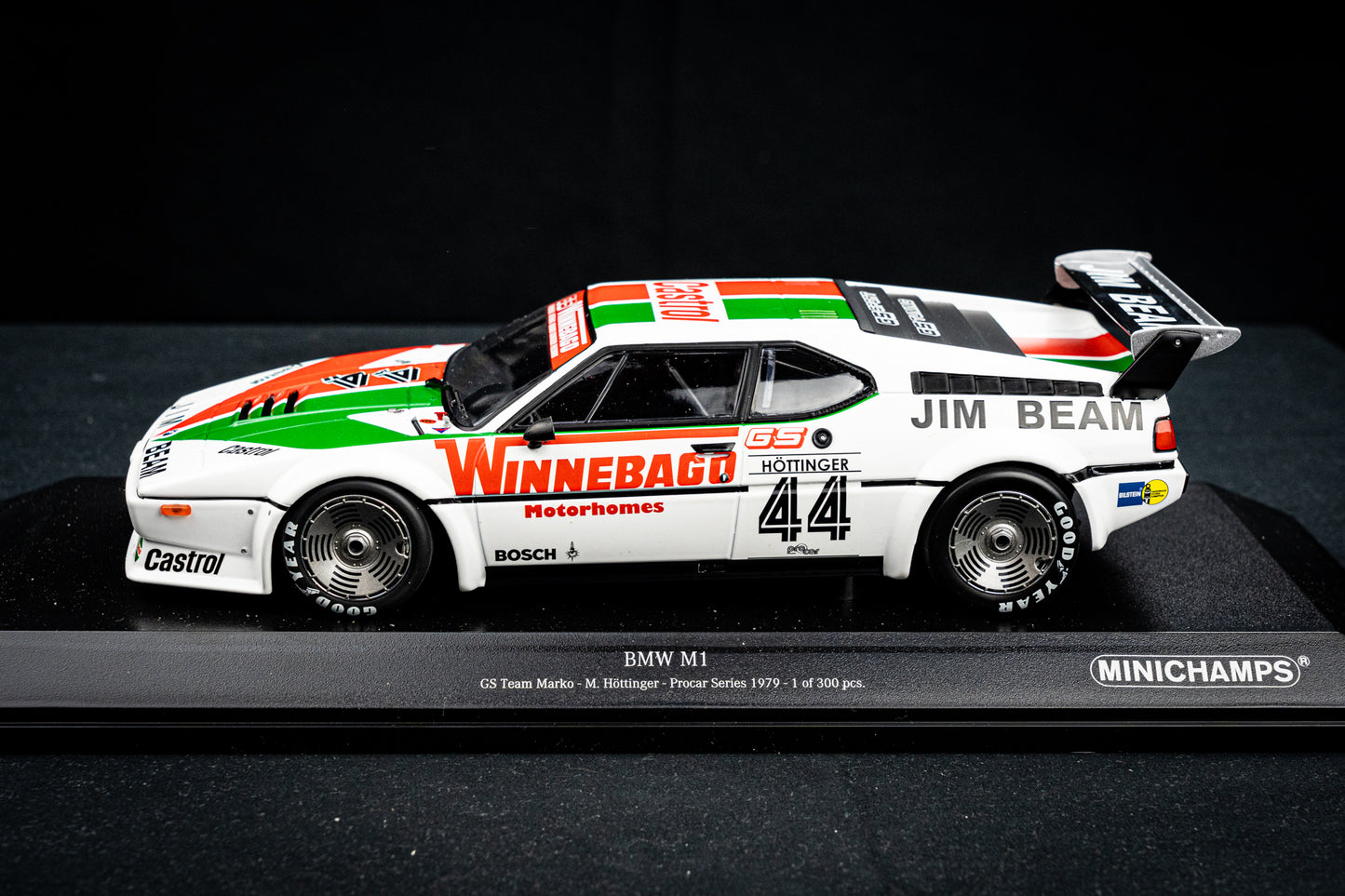 BMW M1 #44 Markus Höttinger lim. 300 pcs. GS Team Marko - Procar Series 1979 - Minichamps 1:18