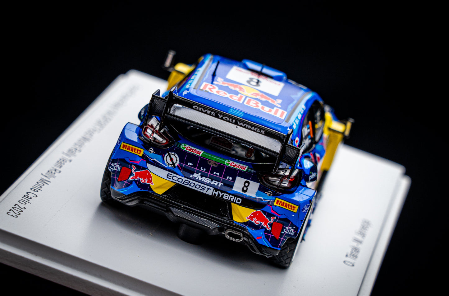 Ford Puma Rallye1 #8 O. Tänak / M. Järveoja - 5th Rallye Monte Carlo 2023 - Spark 1:43