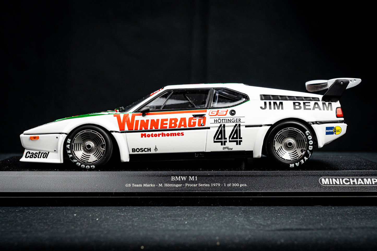 BMW M1 #44 Markus Höttinger lim. 300 pcs. GS Team Marko - Procar Series 1979 - Minichamps 1:18