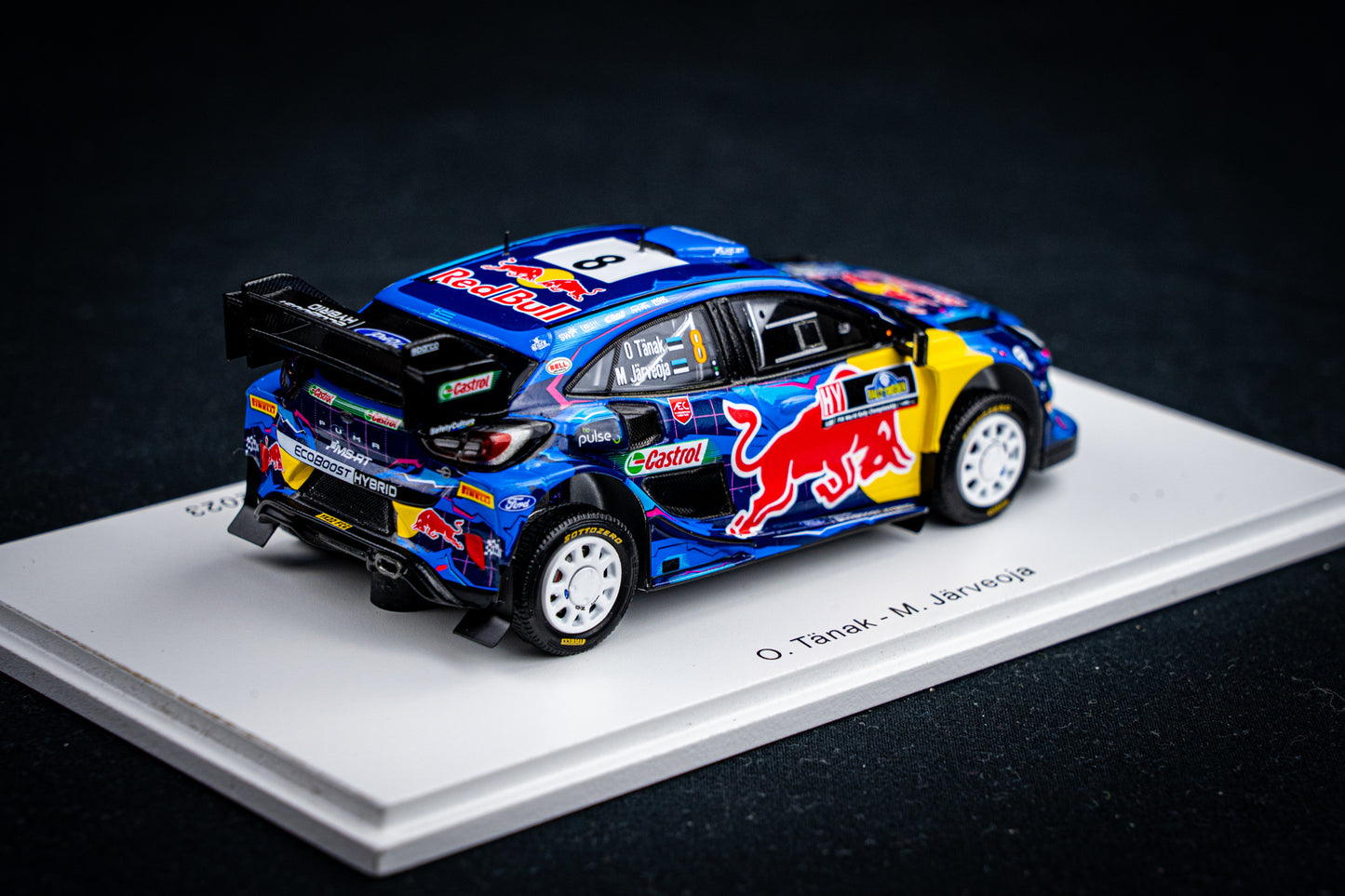 Ford Puma Rallye1 #8 O. Tänak / M. Järveoja - Winner Rallye Schweden 2023 - Spark 1:43