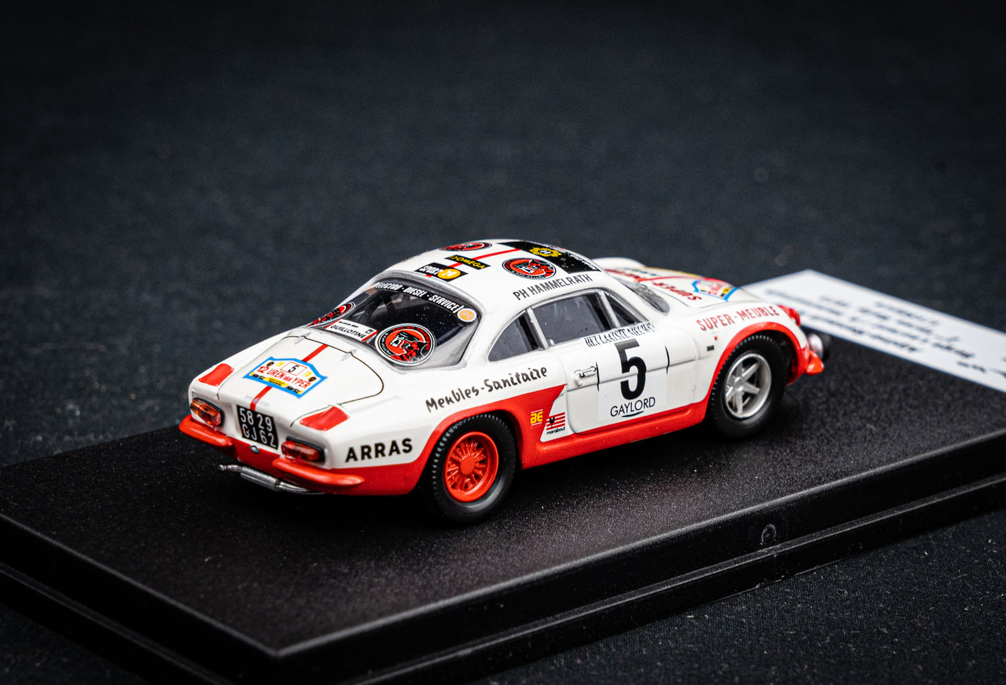 Renault Alpine A110 #5 lim. 1/150 Stk. S. Laurent / P. Hammelrath - 2nd Ypres Rallye 73