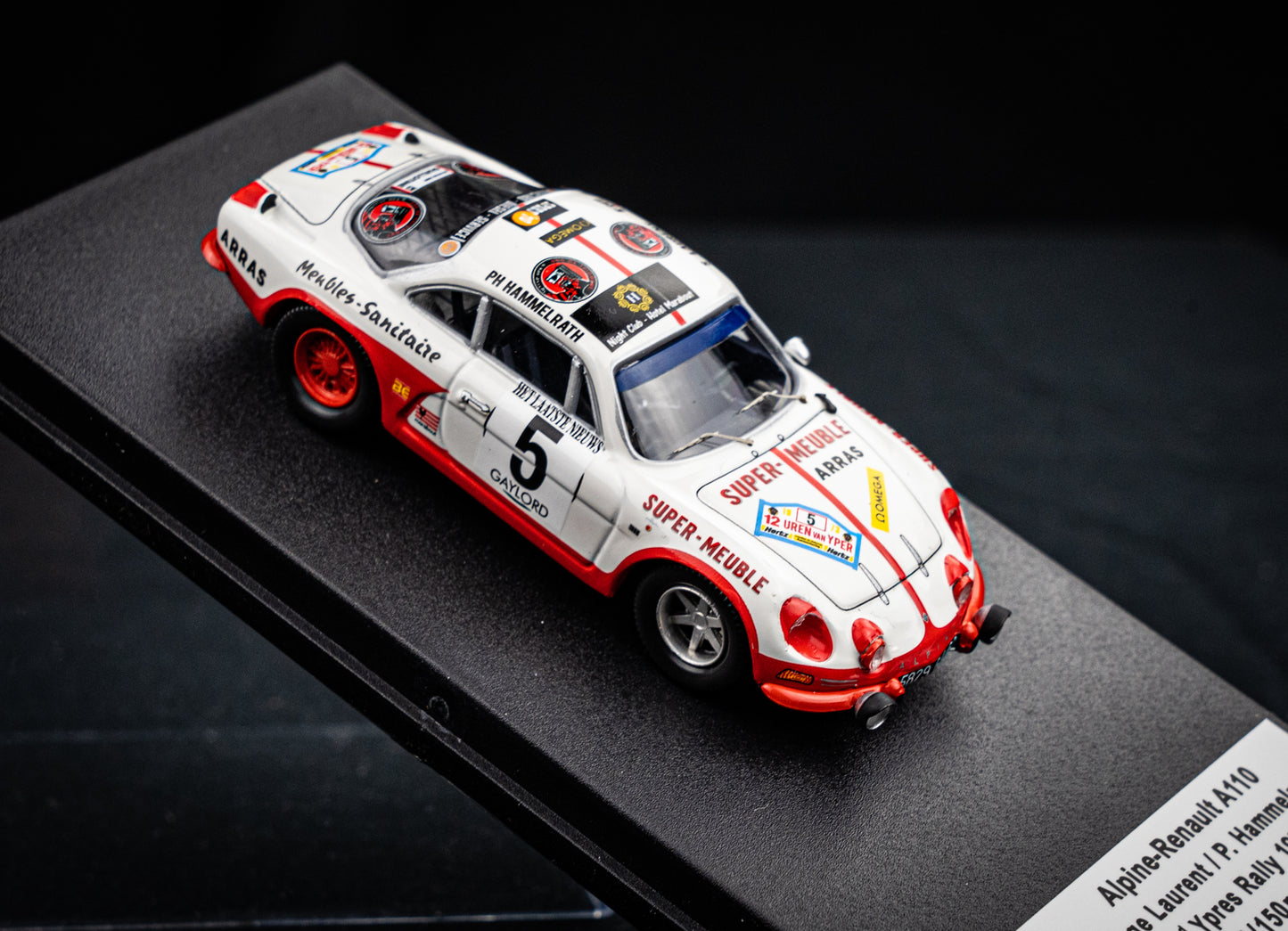 Renault Alpine A110 #5 lim. 1/150 Stk. S. Laurent / P. Hammelrath - 2nd Ypres Rallye 73