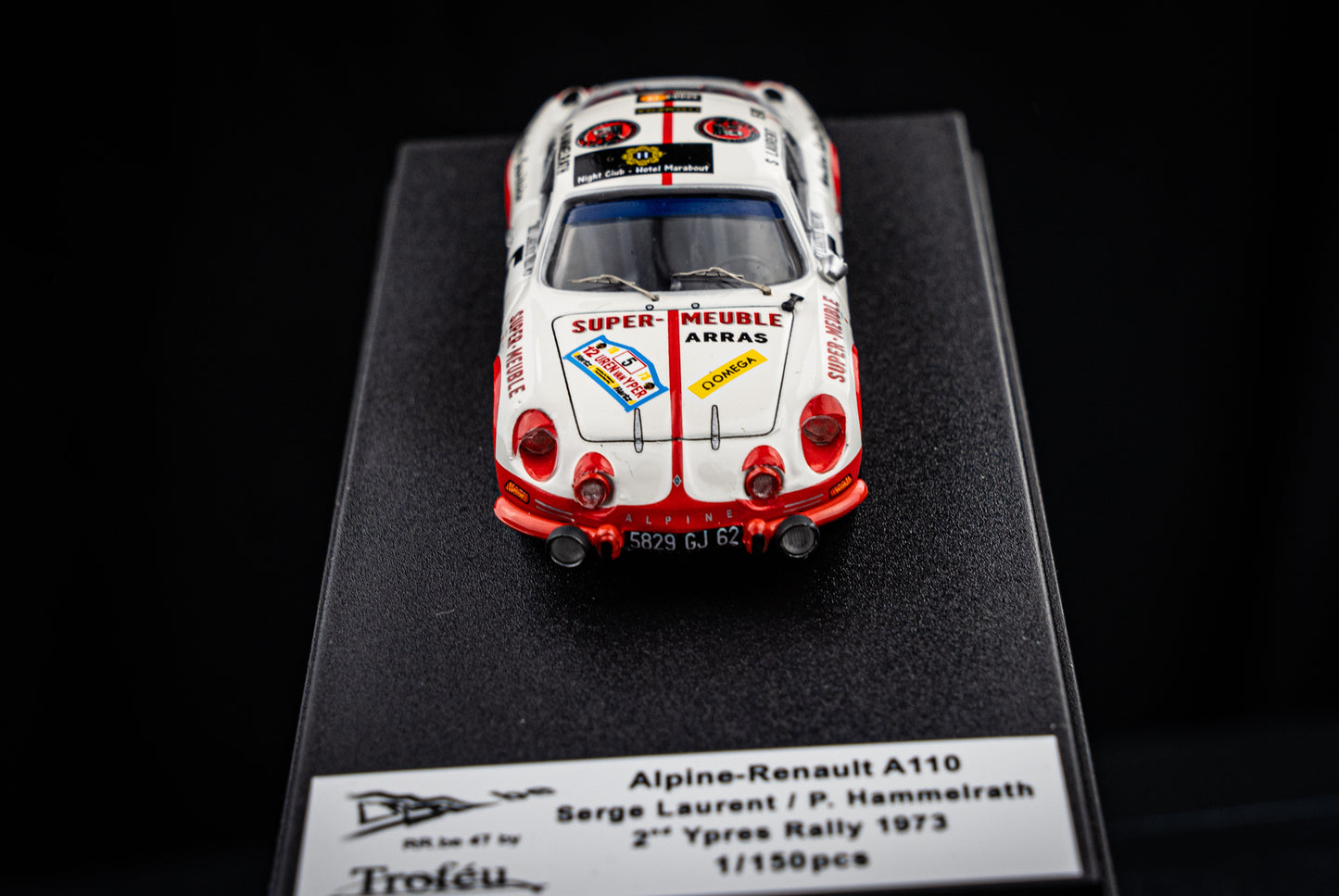 Renault Alpine A110 #5 lim. 1/150 Stk. S. Laurent / P. Hammelrath - 2nd Ypres Rallye 73