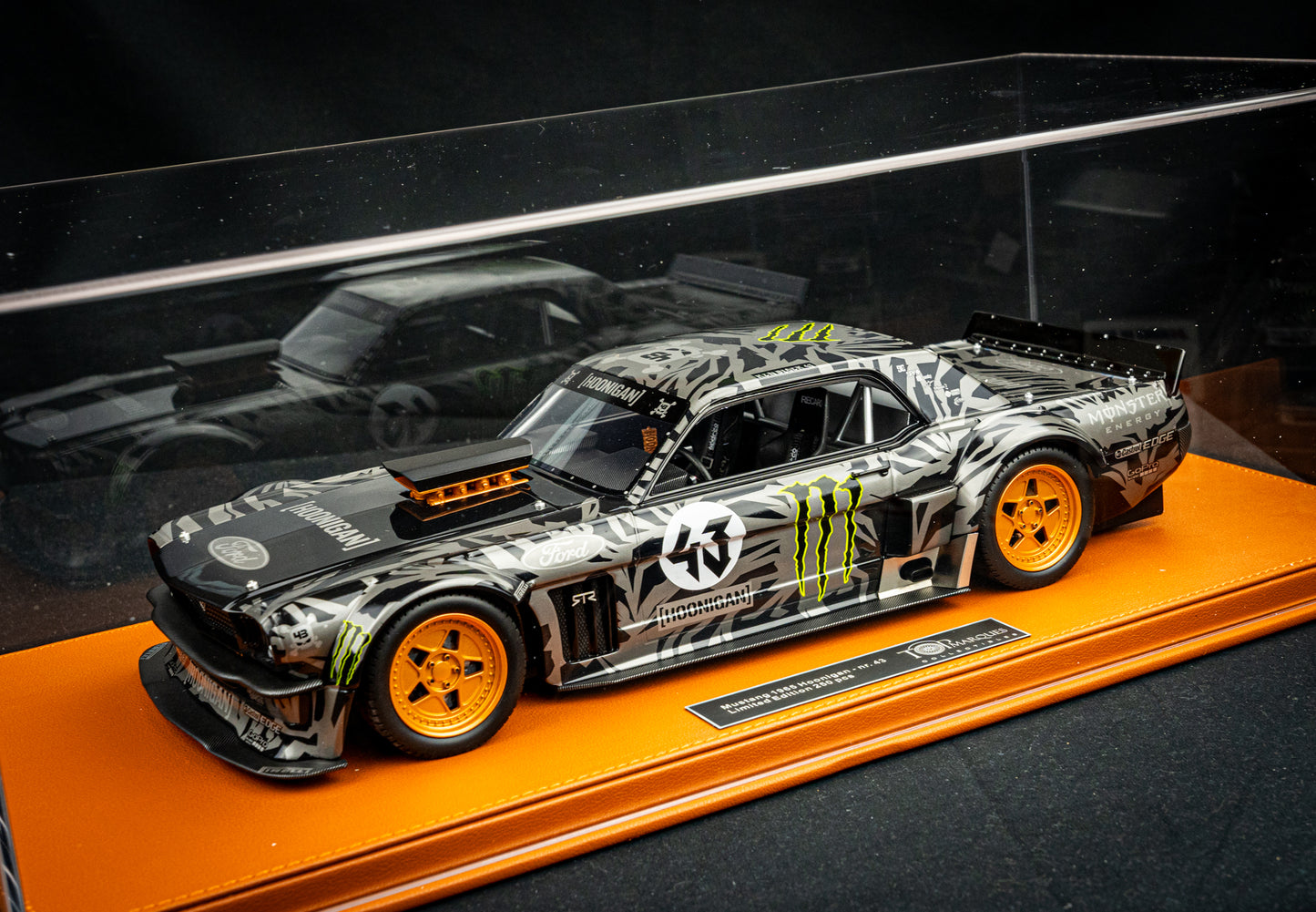 Ken Block Ford Mustang Hoonigan #43 Baujahr 1965 lim. 1/250 pcs. schwarz / grau 1:12