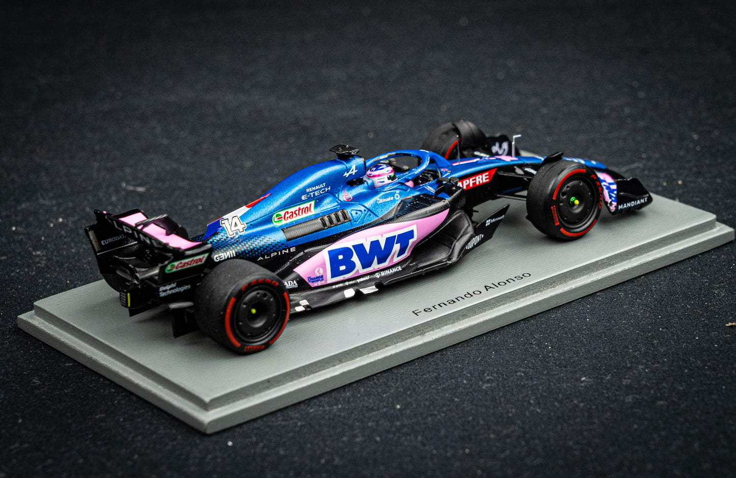 Fernando Alonso - BWT Alpine A522 #14 5th GP Brasilien 2022, Spark 1:43