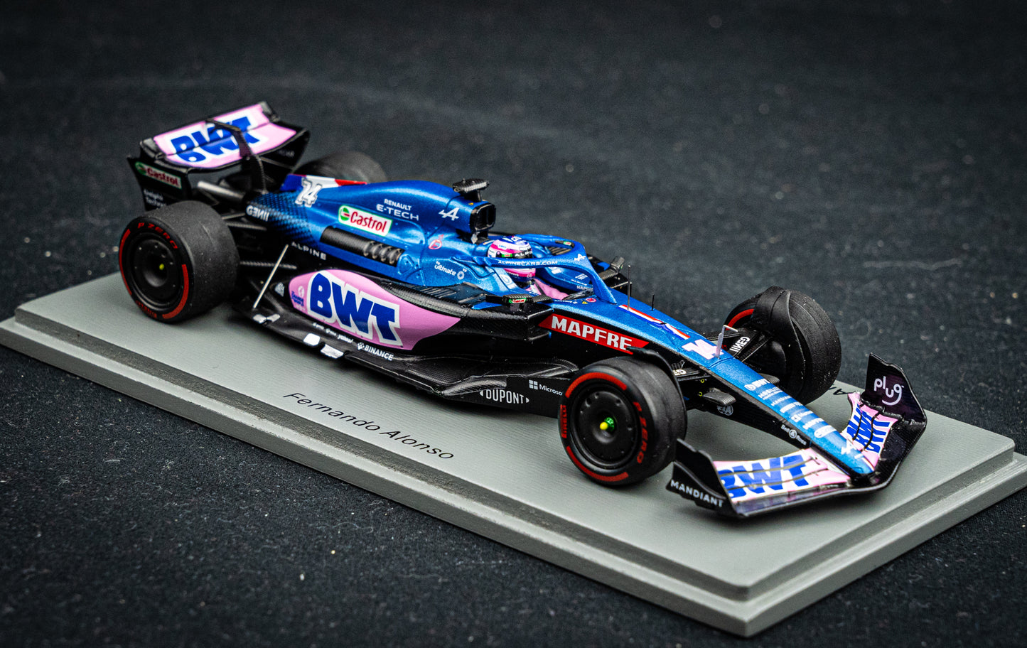 Fernando Alonso - BWT Alpine A522 #14 5th GP Brasilien 2022, Spark 1:43