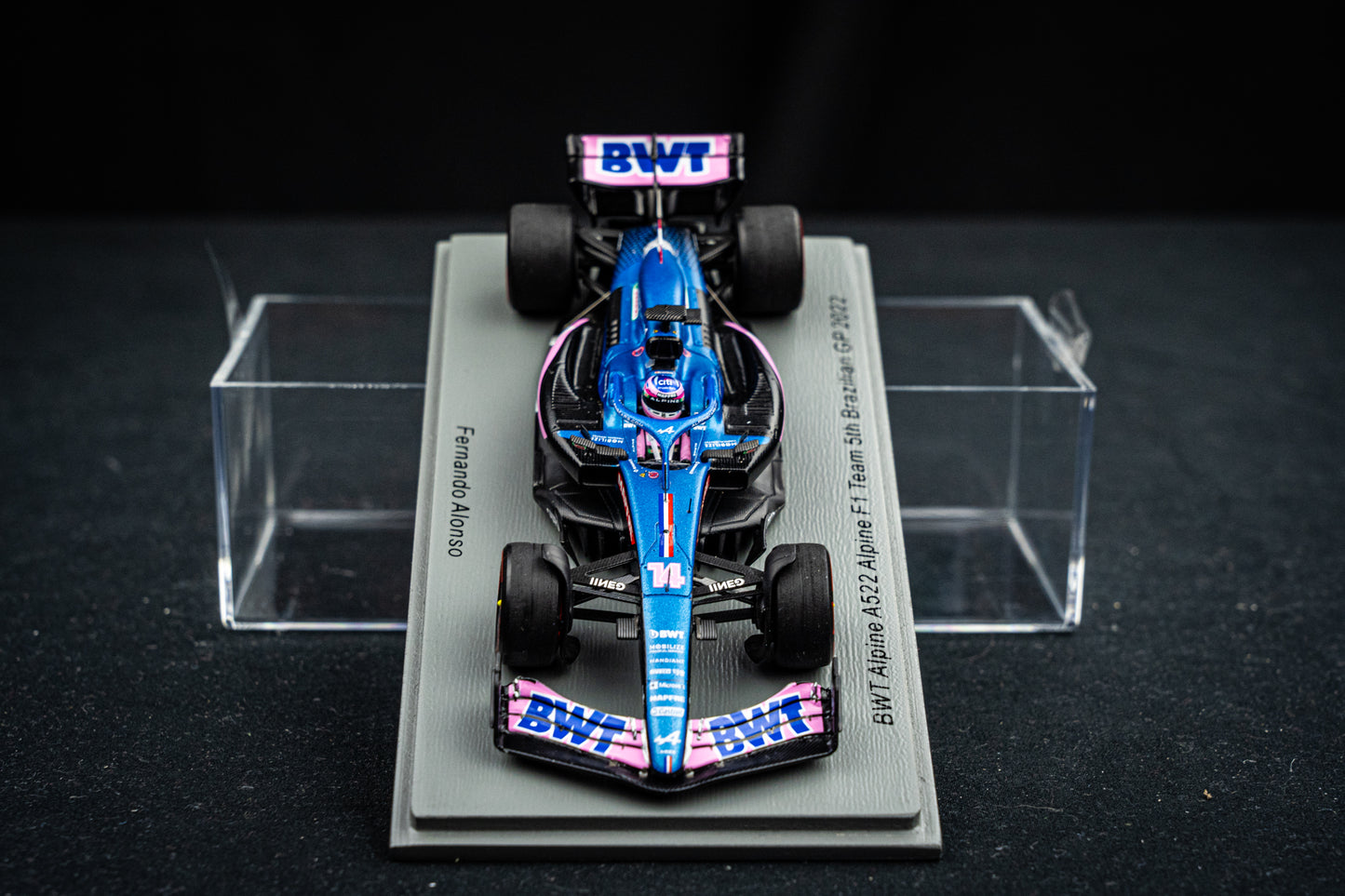 Fernando Alonso - BWT Alpine A522 #14 5th GP Brasilien 2022, Spark 1:43