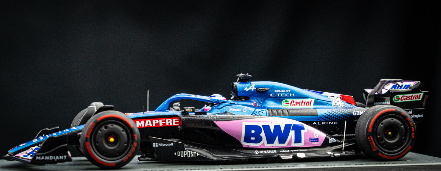 Fernando Alonso - BWT Alpine A522 #14 5th GP Brasilien 2022, Spark 1:43