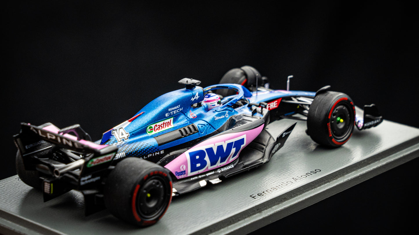 Fernando Alonso - BWT Alpine A522 #14 5th GP Brasilien 2022, Spark 1:43