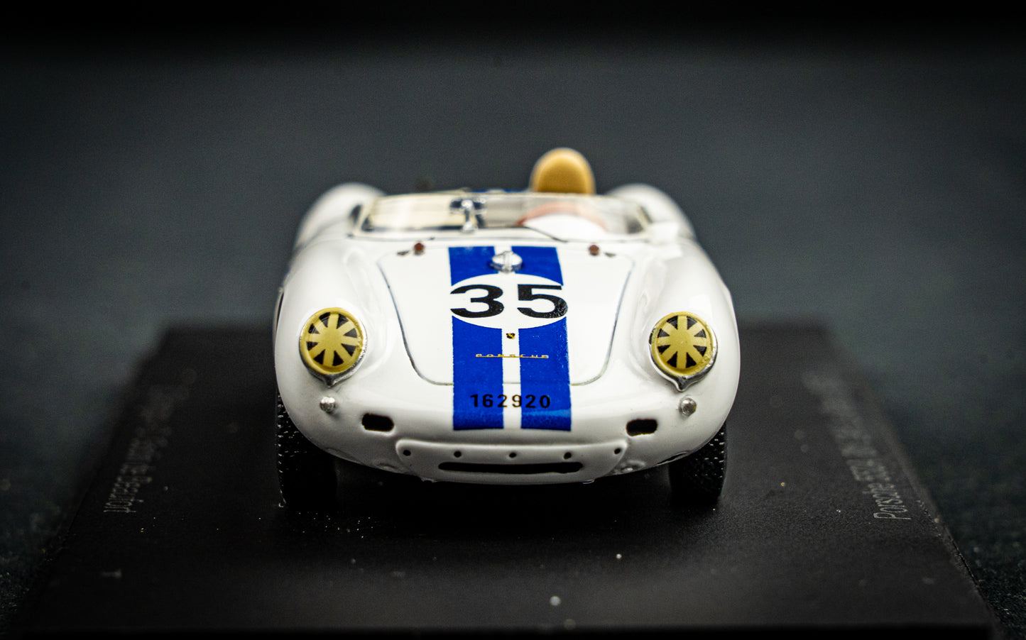 Porsche 550A #35 Hugus / Godin de Beaufort 8th 24h LeMans 1957 Spark 1:43