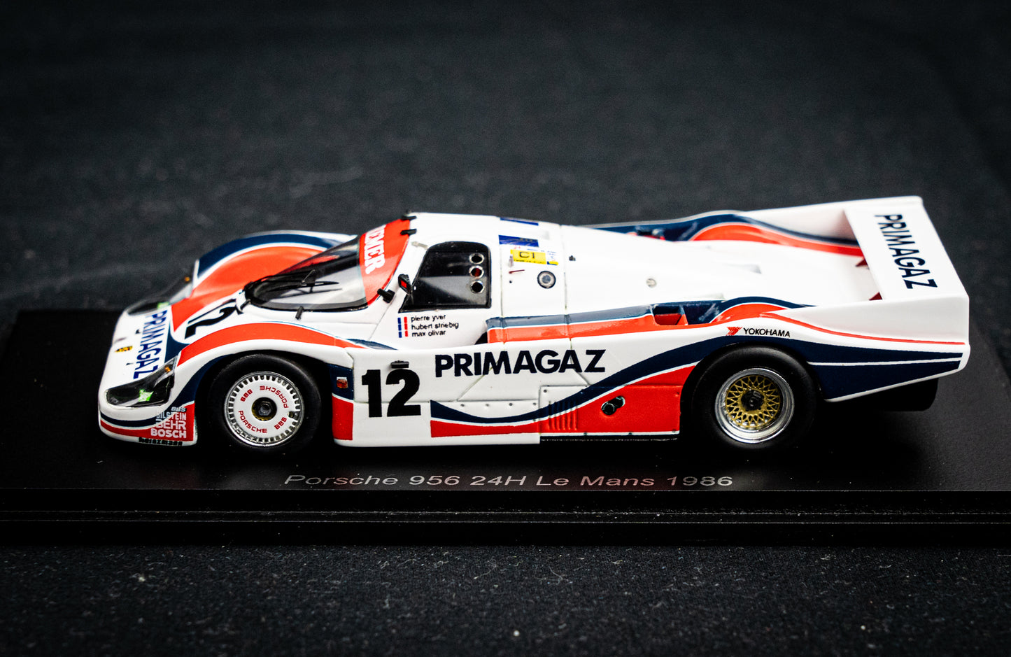 Porsche 956 #12 Yver / Striebig / Cohen - 24h LeMans 1986 1:43 Spark