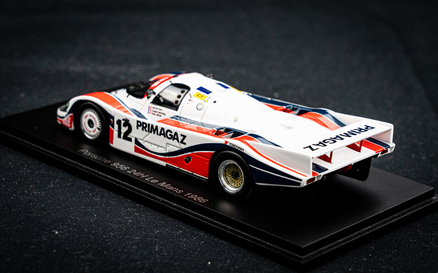 Porsche 956 #12 Yver / Striebig / Cohen - 24h LeMans 1986 1:43 Spark