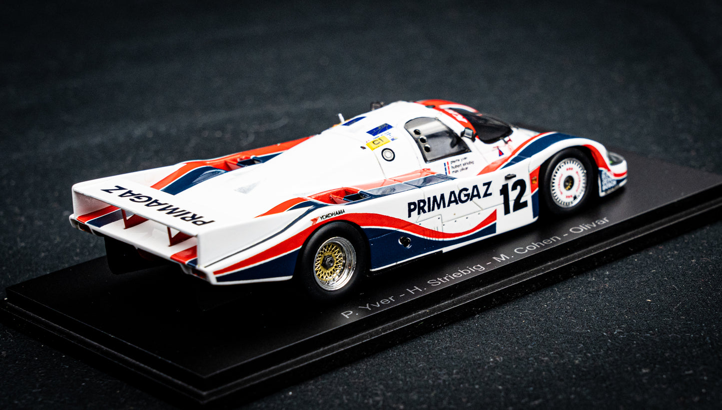 Porsche 956 #12 Yver / Striebig / Cohen - 24h LeMans 1986 1:43 Spark