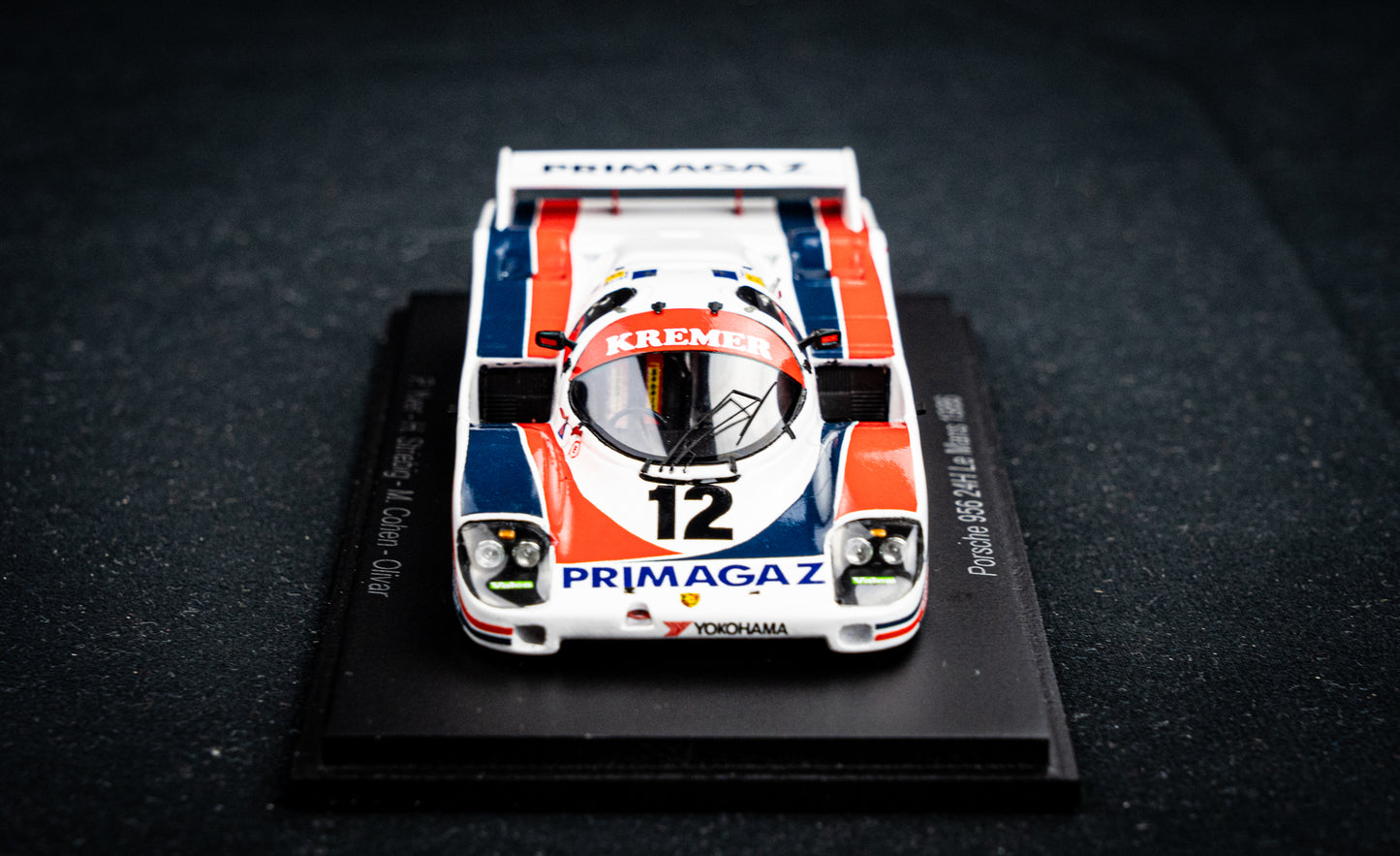 Porsche 956 #12 Yver / Striebig / Cohen - 24h LeMans 1986 1:43 Spark