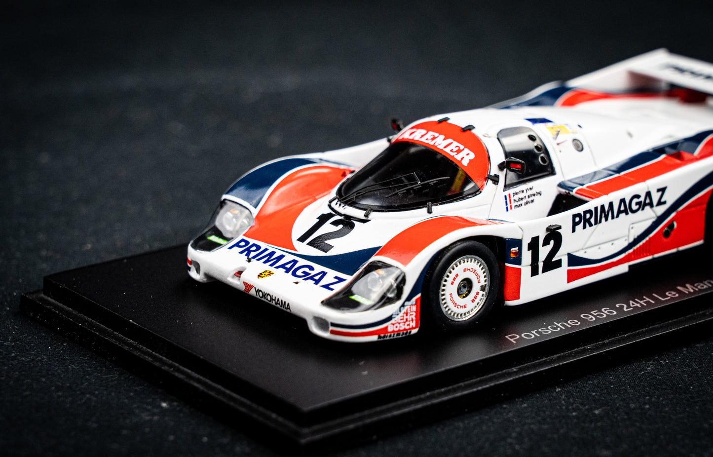 Porsche 956 #12 Yver / Striebig / Cohen - 24h LeMans 1986 1:43 Spark