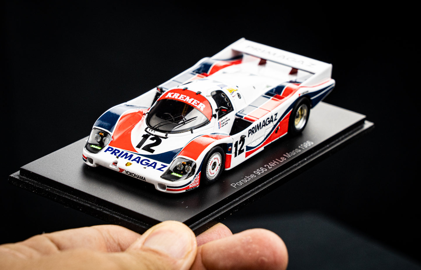 Porsche 956 #12 Yver / Striebig / Cohen - 24h LeMans 1986 1:43 Spark