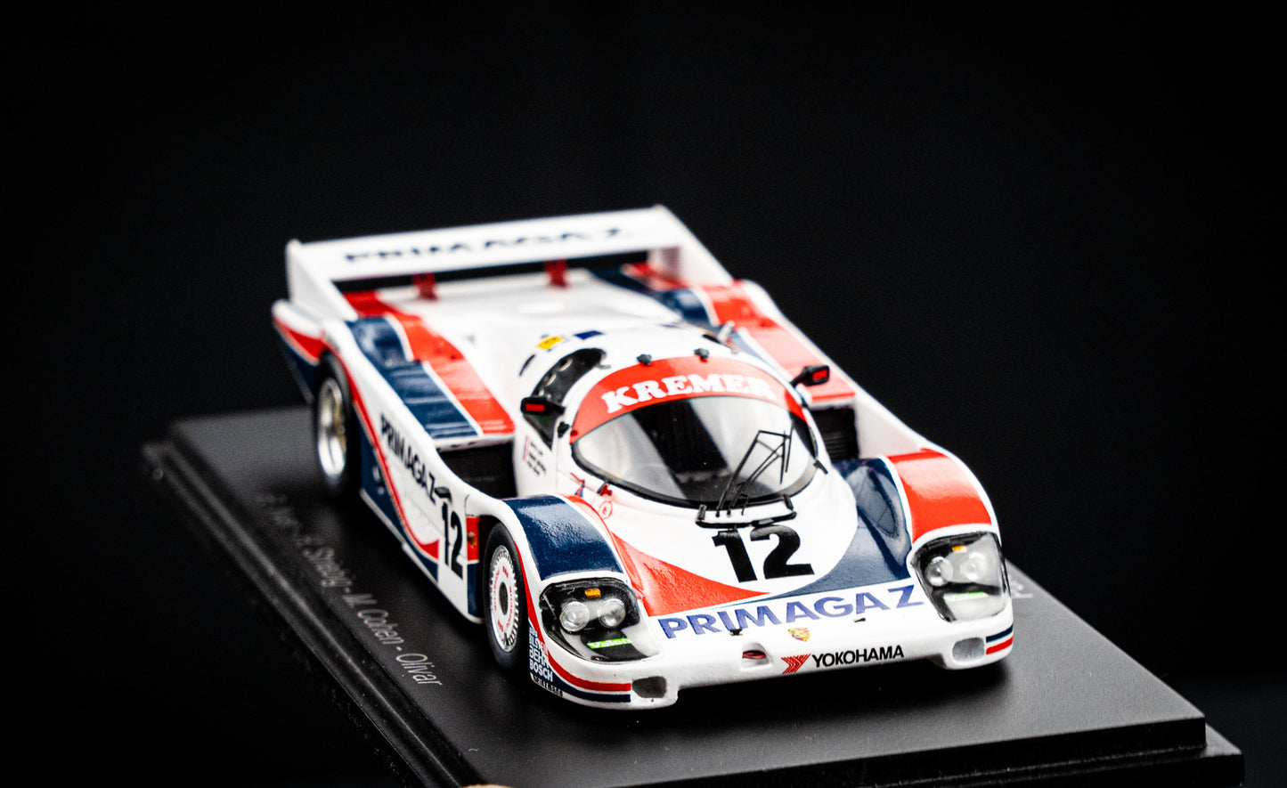 Porsche 956 #12 Yver / Striebig / Cohen - 24h LeMans 1986 1:43 Spark