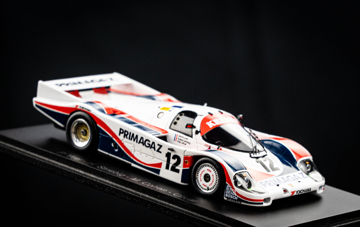 Porsche 956 #12 Yver / Striebig / Cohen - 24h LeMans 1986 1:43 Spark