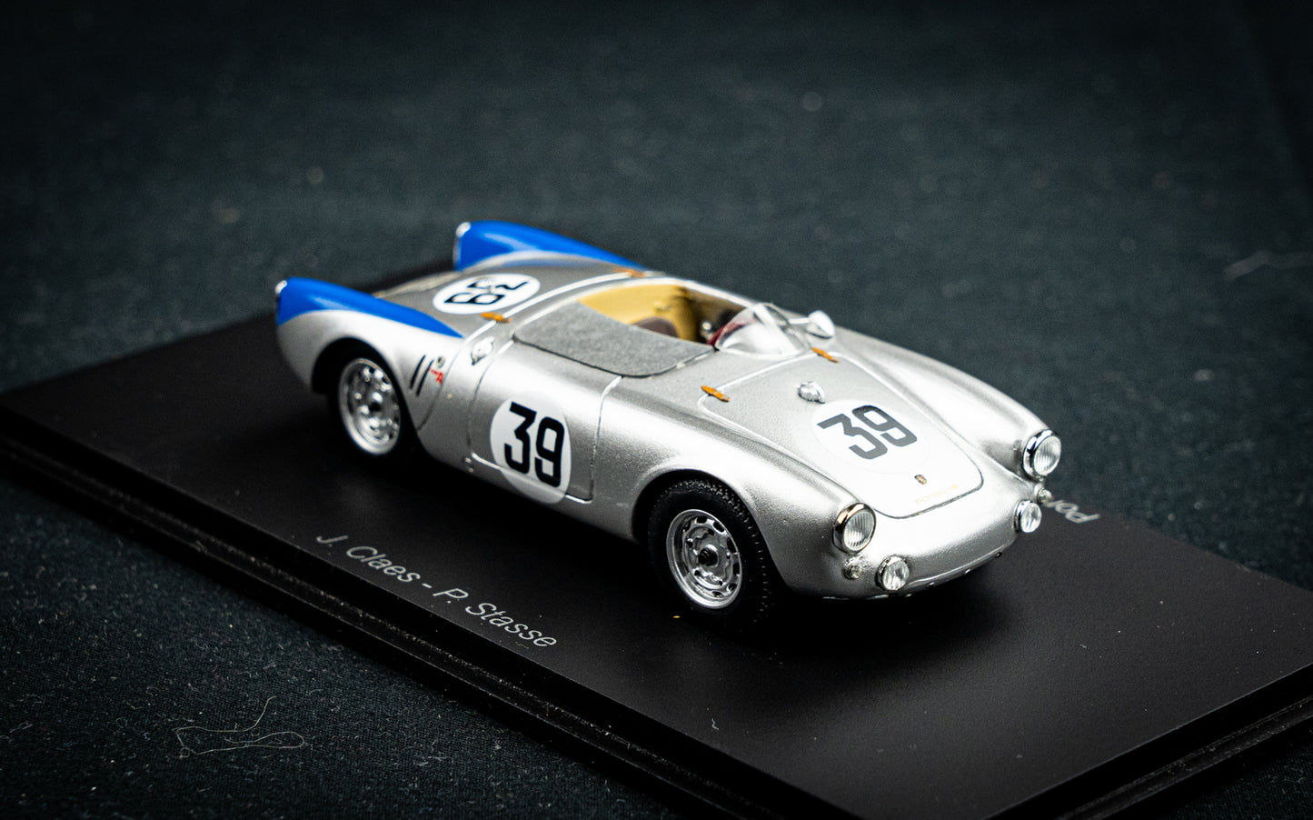 Porsche 550 #39 J. Claes / P. Stasse 12th 24h LeMans 1954 Spark 1:43