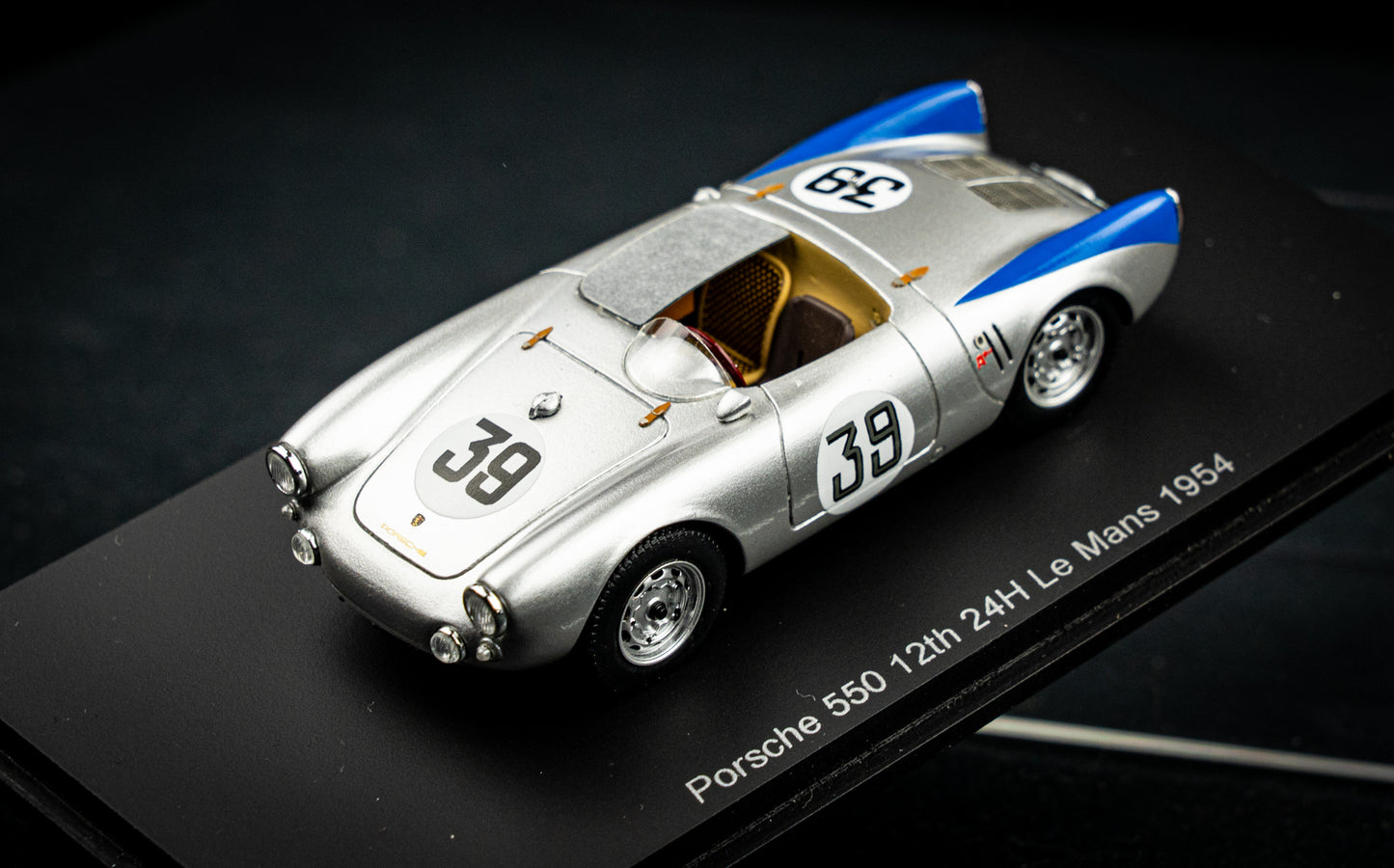 Porsche 550 #39 J. Claes / P. Stasse 12th 24h LeMans 1954 Spark 1:43