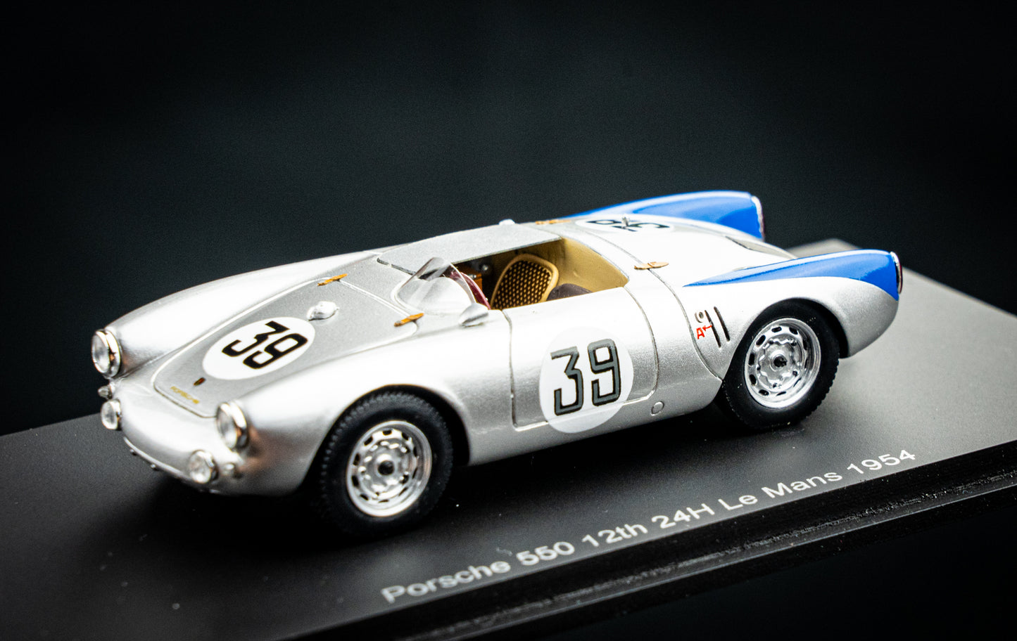 Porsche 550 #39 J. Claes / P. Stasse 12th 24h LeMans 1954 Spark 1:43