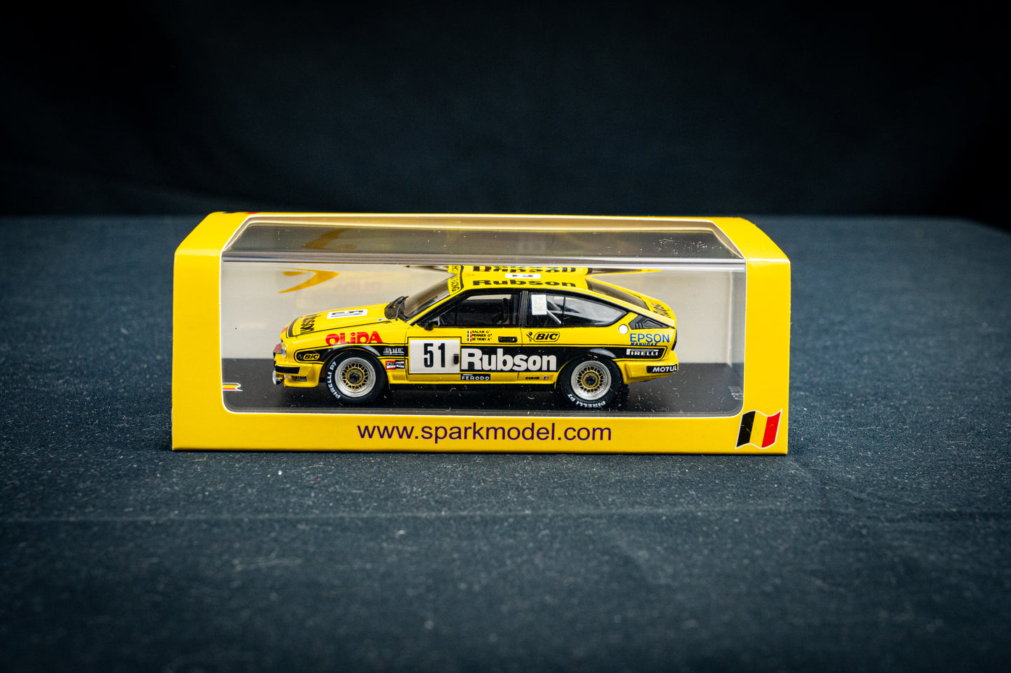 Alfa Romeo Alfetta GTV6 #51 Salam / Perrier / de Thoisy lim. 1/300 24h Spa 1984 Spark 1:43