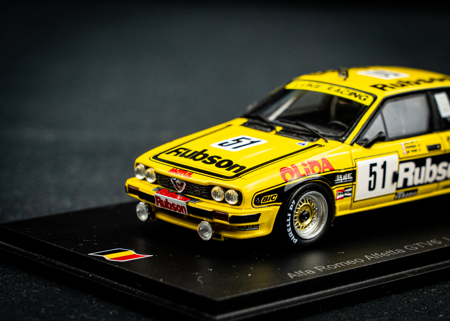 Alfa Romeo Alfetta GTV6 #51 Salam / Perrier / de Thoisy lim. 1/300 24h Spa 1984 Spark 1:43