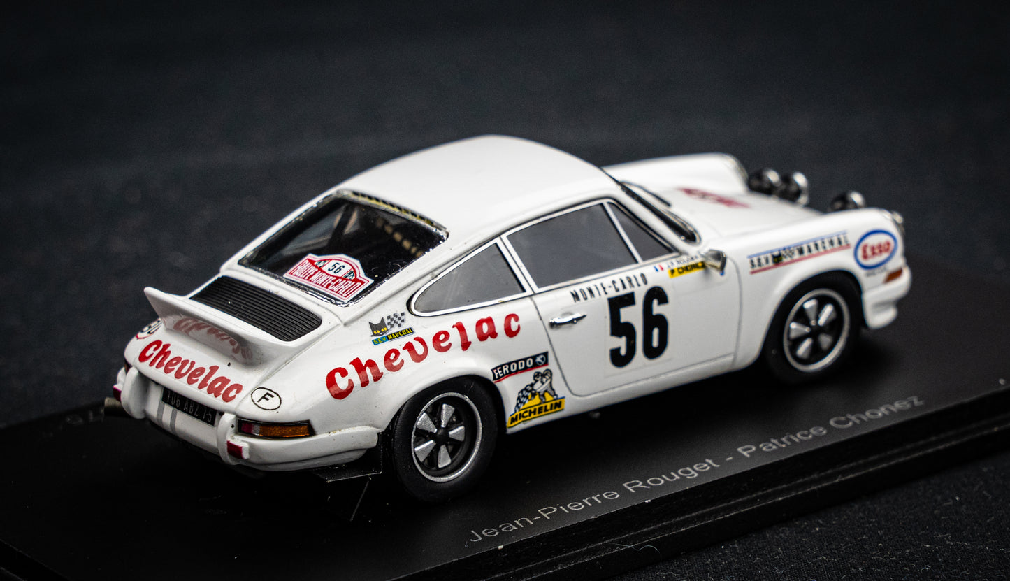 Porsche 911 Carrera RS #56 Rouget / Chonez - 7th Rallye Monte Carlo 1975 - Spark 1:43