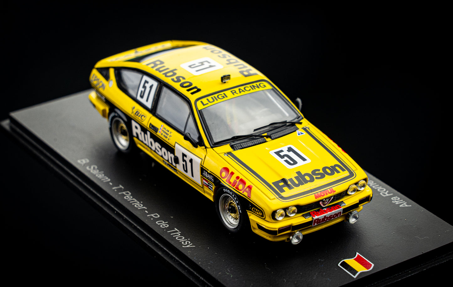 Alfa Romeo Alfetta GTV6 #51 Salam / Perrier / de Thoisy lim. 1/300 24h Spa 1984 Spark 1:43