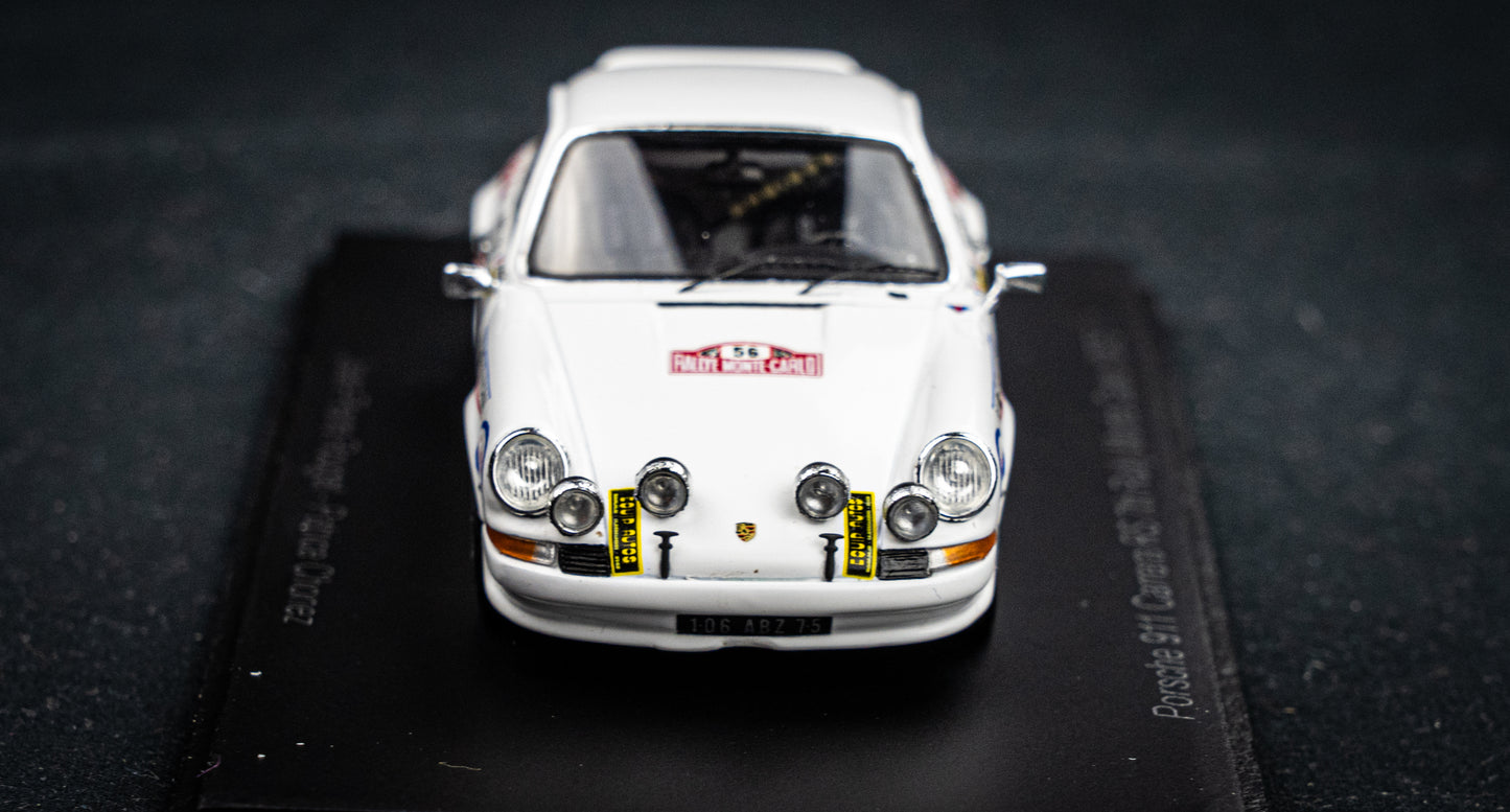 Porsche 911 Carrera RS #56 Rouget / Chonez - 7th Rallye Monte Carlo 1975 - Spark 1:43