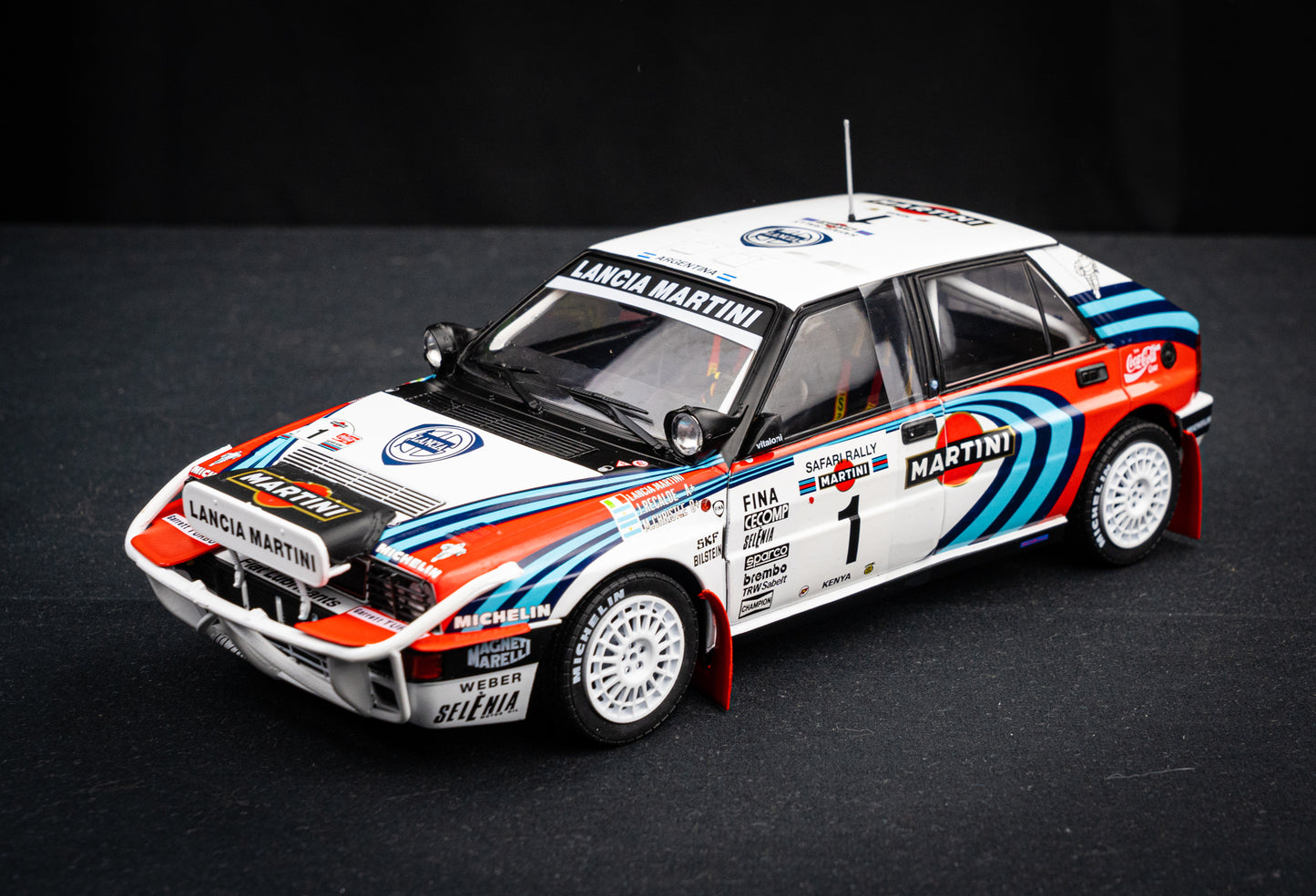 Lancia Delta HF Integrale #1 Recalde / Christie - Safari Rallye 1991 - Solido 1:18