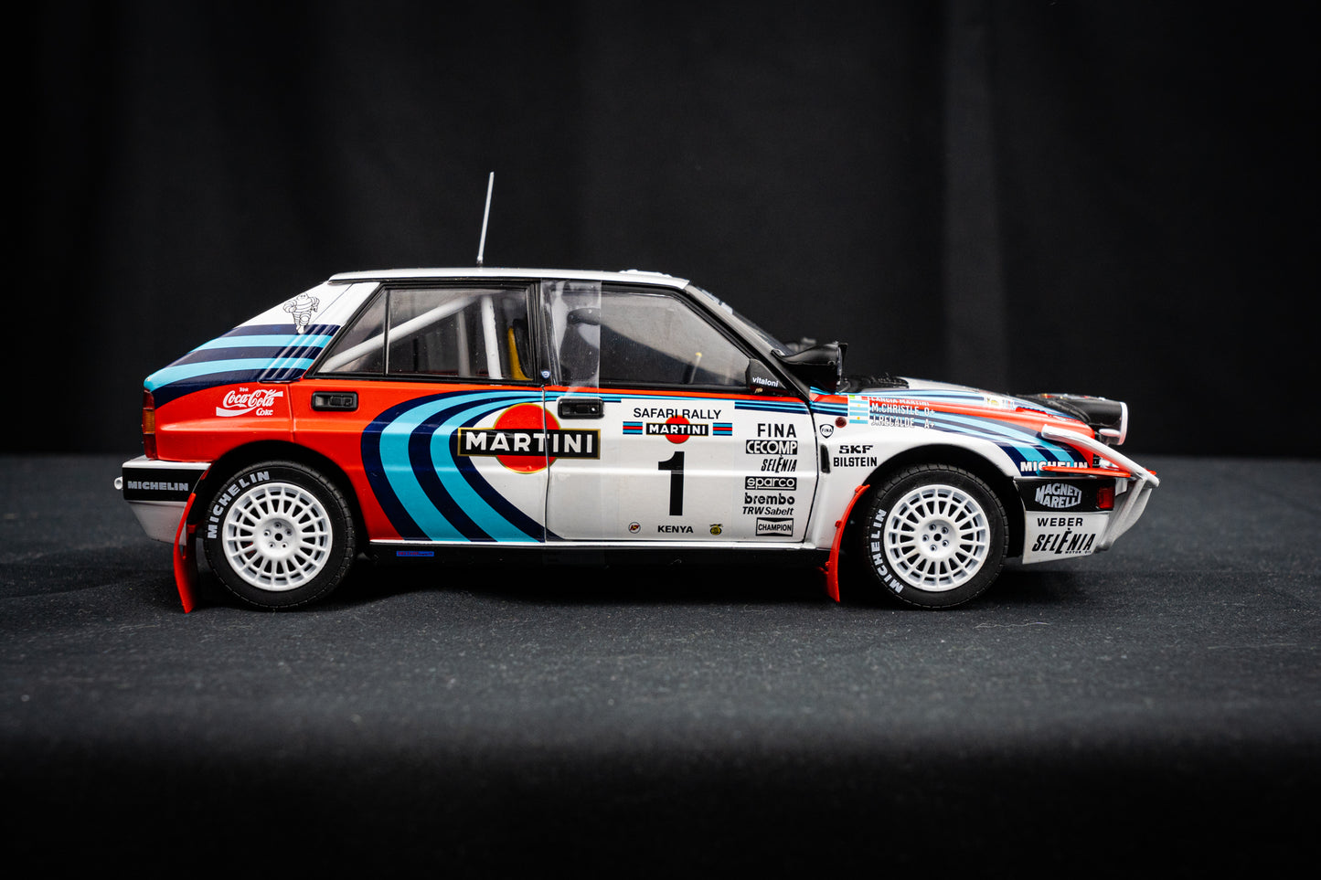 Lancia Delta HF Integrale #1 Recalde / Christie - Safari Rallye 1991 - Solido 1:18