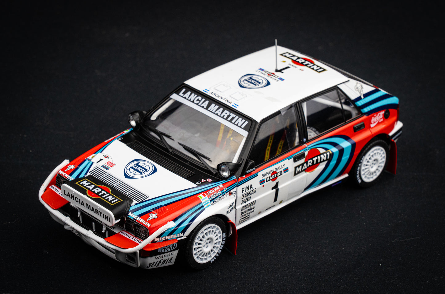 Lancia Delta HF Integrale #1 Recalde / Christie - Safari Rallye 1991 - Solido 1:18