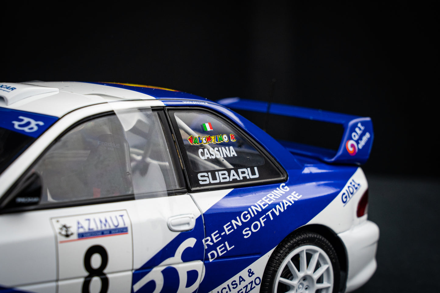 Subaru Impreza WRC S5 #8 V. Rossi / C. Cassina Rallye Azimut Monza 2000 - Solido 1:18