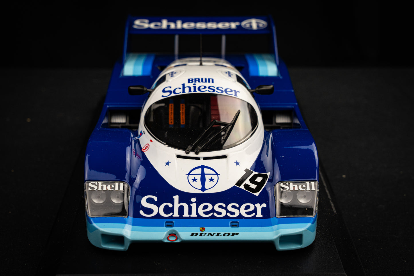 Porsche 956K #19 Bellof / Boutson lim. 1/1004 pcs. Team Schiesser Brun - 1000km Hockenheim 85 - Minichamps 1:18