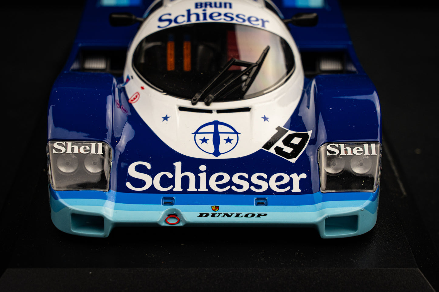 Porsche 956K #19 Bellof / Boutson lim. 1/1004 pcs. Team Schiesser Brun - 1000km Hockenheim 85 - Minichamps 1:18