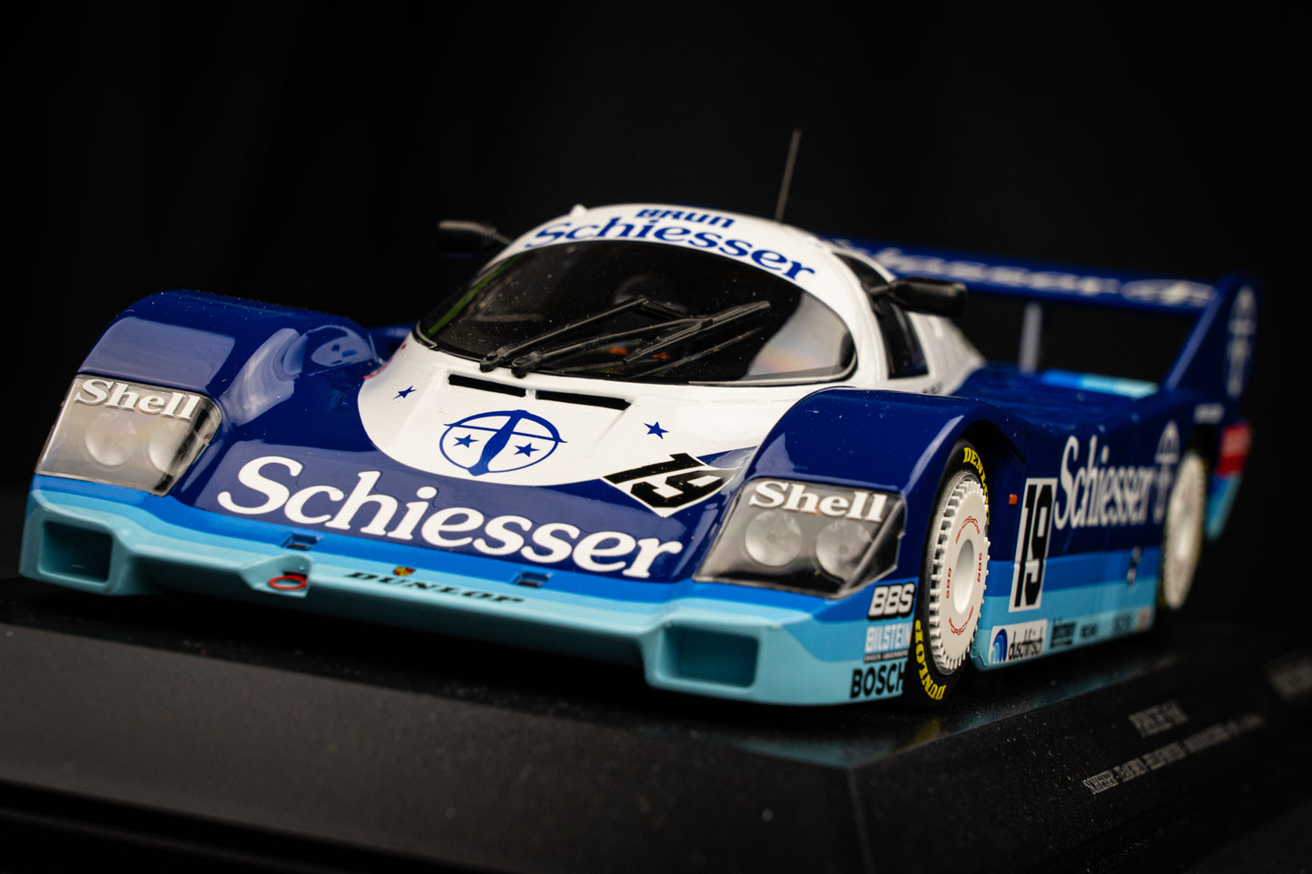 Porsche 956K #19 Bellof / Boutson lim. 1/1004 pcs. Team Schiesser Brun - 1000km Hockenheim 85 - Minichamps 1:18