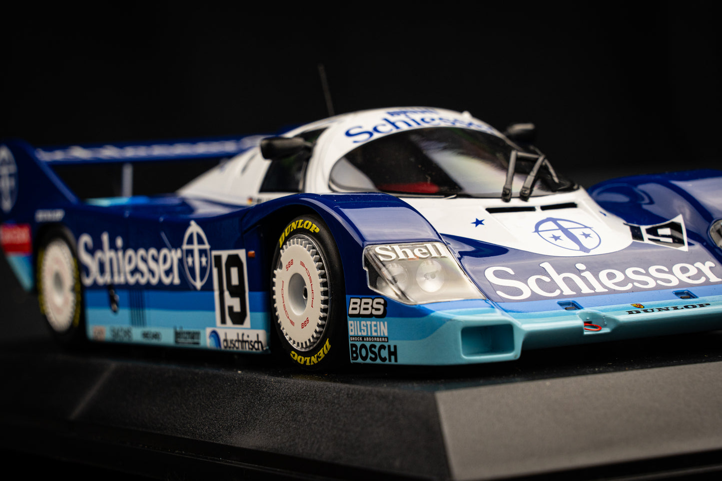 Porsche 956K #19 Bellof / Boutson lim. 1/1004 pcs. Team Schiesser Brun - 1000km Hockenheim 85 - Minichamps 1:18