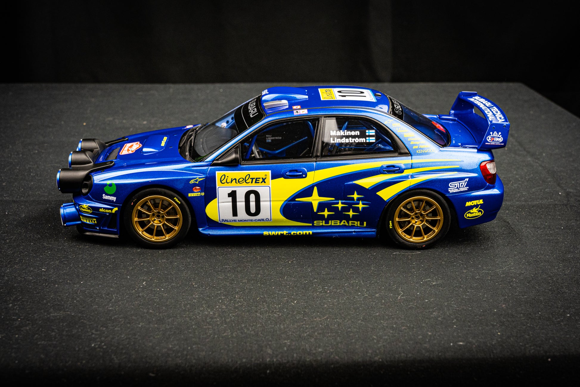 Subaru WRC 2000 Aghini Vainqueur Piancavalo 2001 Trofeu Ref 1121 Subaru WRC 2000 Aghini Vainqueur Piancavalo 2001 Trofeu Ref 1121