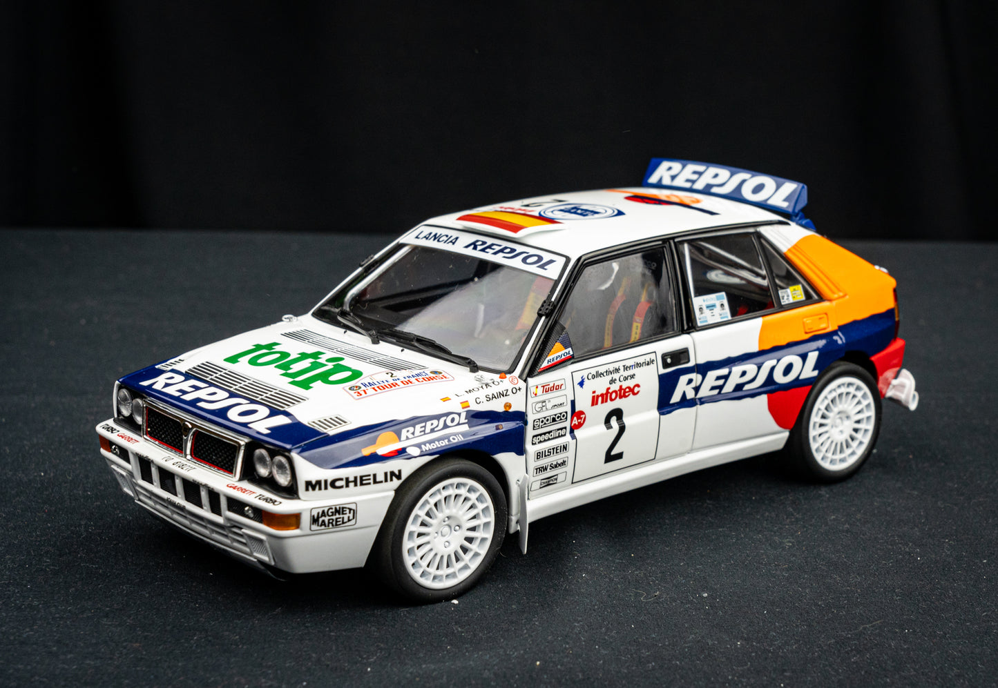 Lancia Delta HF Integrale Evo #2 C. Sainz / L. Moya Tour de Corse 1993 - Kyosho 1:18