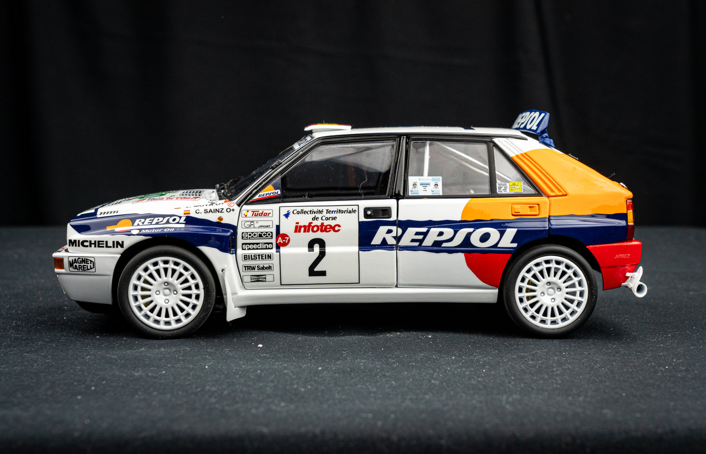 Lancia Delta HF Integrale Evo #2 C. Sainz / L. Moya Tour de Corse 1993 - Kyosho 1:18