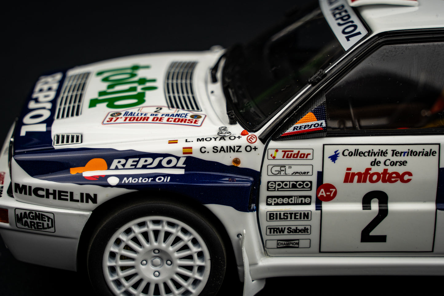 Lancia Delta HF Integrale Evo #2 C. Sainz / L. Moya Tour de Corse 1993 - Kyosho 1:18