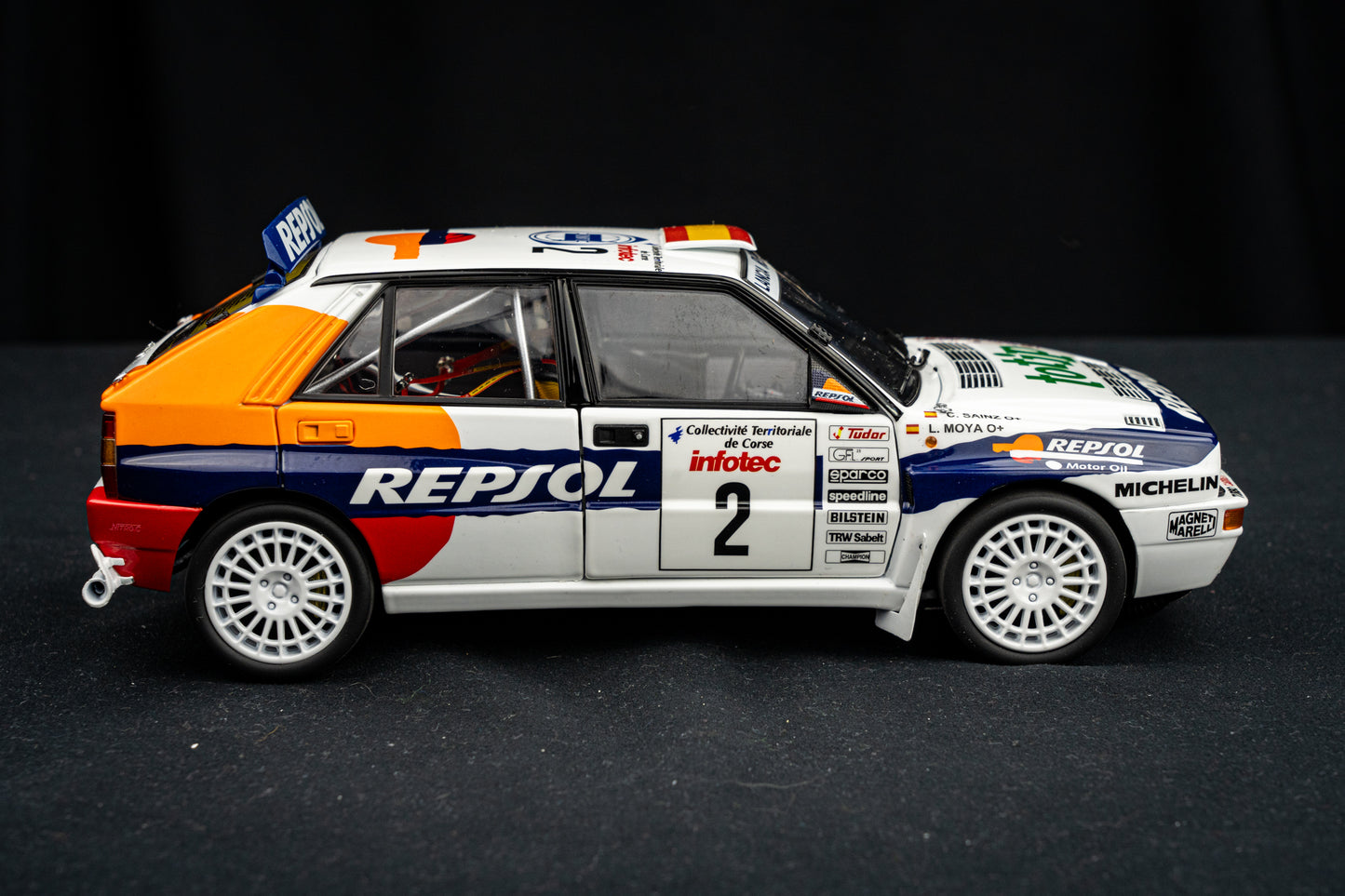 Lancia Delta HF Integrale Evo #2 C. Sainz / L. Moya Tour de Corse 1993 - Kyosho 1:18