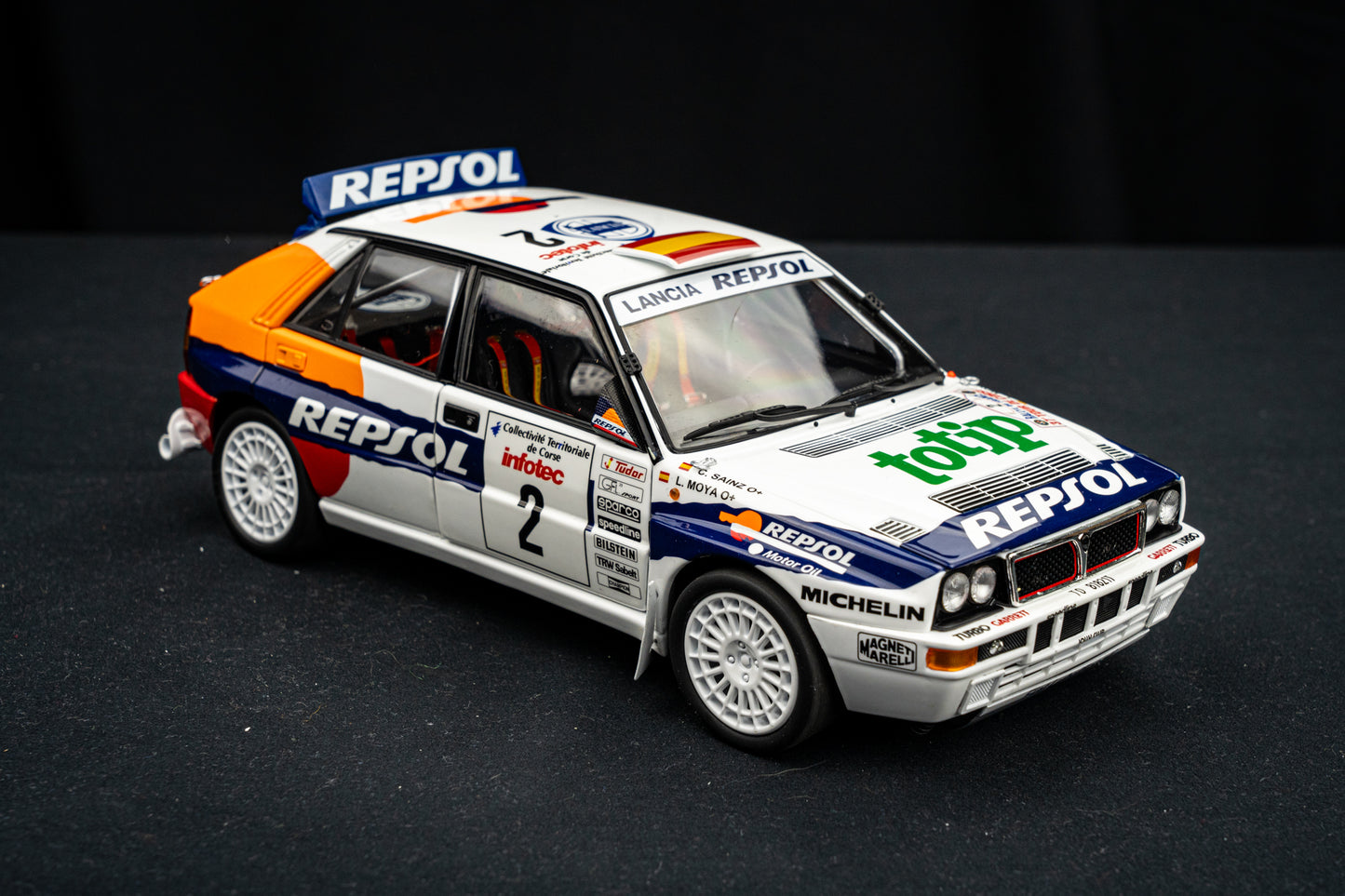 Lancia Delta HF Integrale Evo #2 C. Sainz / L. Moya Tour de Corse 1993 - Kyosho 1:18