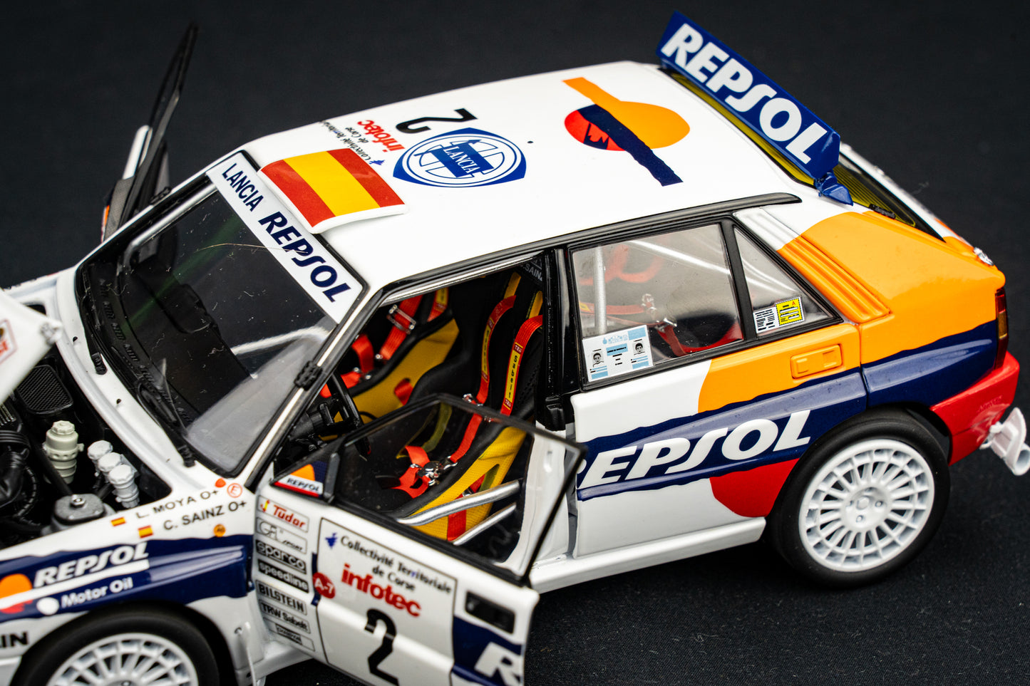 Lancia Delta HF Integrale Evo #2 C. Sainz / L. Moya Tour de Corse 1993 - Kyosho 1:18