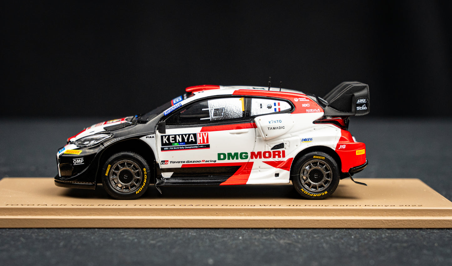 Toyota GR Yaris Rallye1 #1 Ogier / Veillas - 4th Safari Rallye Kenya 2022 - Spark 1:43