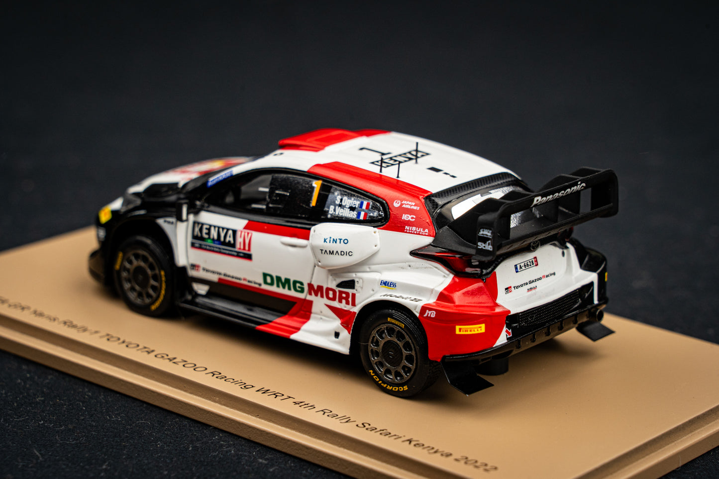 Toyota GR Yaris Rallye1 #1 Ogier / Veillas - 4th Safari Rallye Kenya 2022 - Spark 1:43