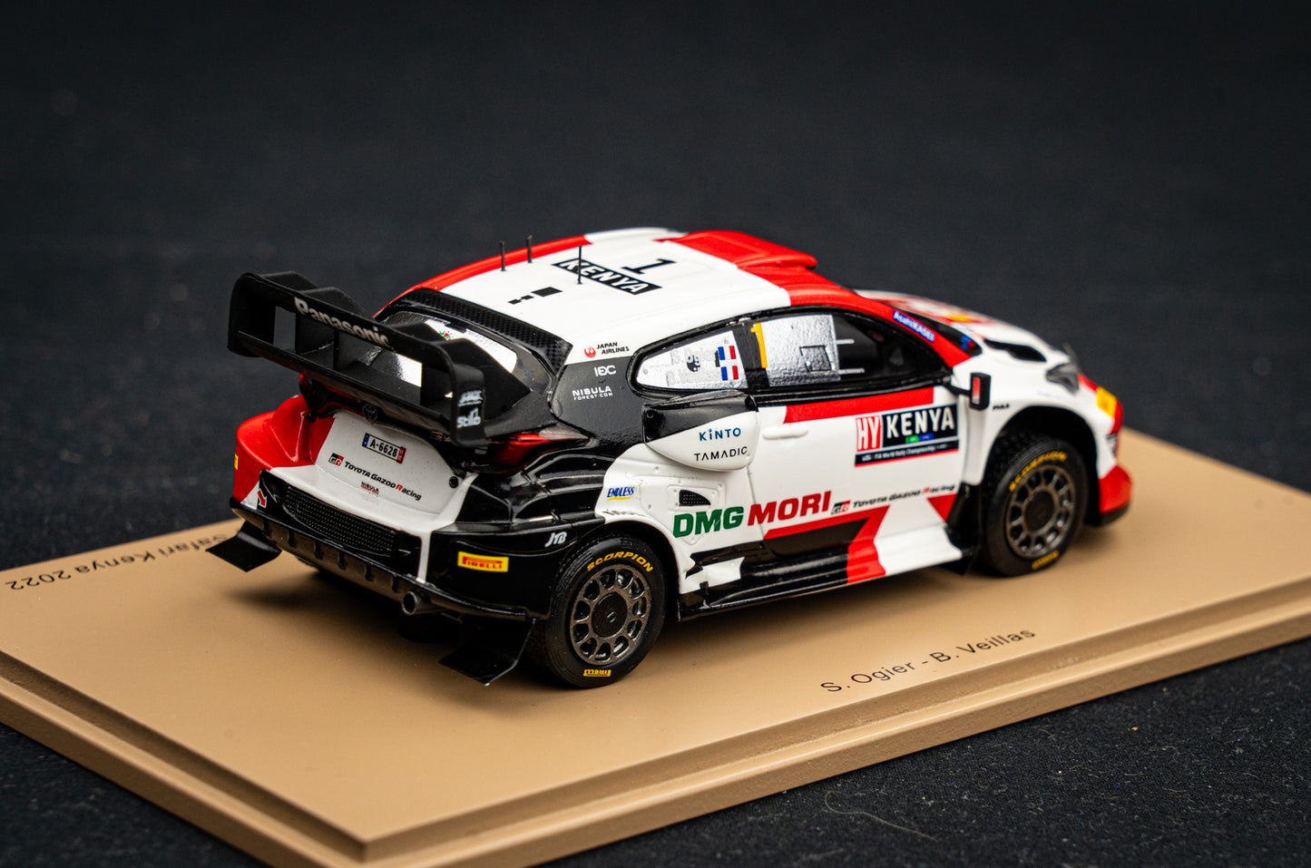 Toyota GR Yaris Rallye1 #1 Ogier / Veillas - 4th Safari Rallye Kenya 2022 - Spark 1:43