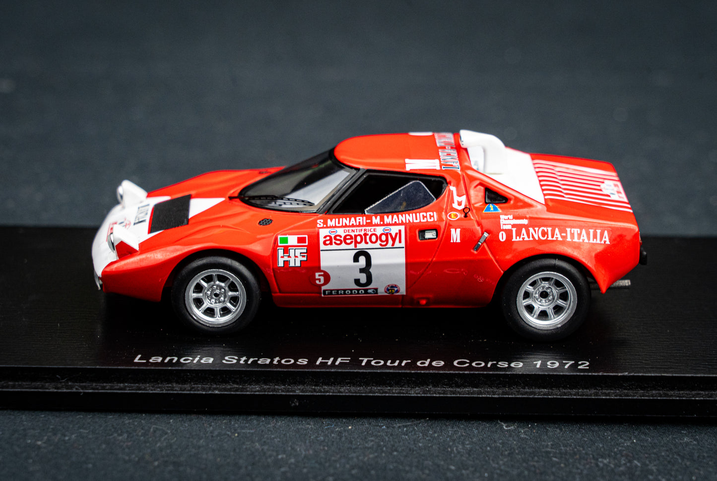 Lancia Stratos HF #3 S. Munari / M. Mannucci - Tour de Corse 1972 - Spark 1:43